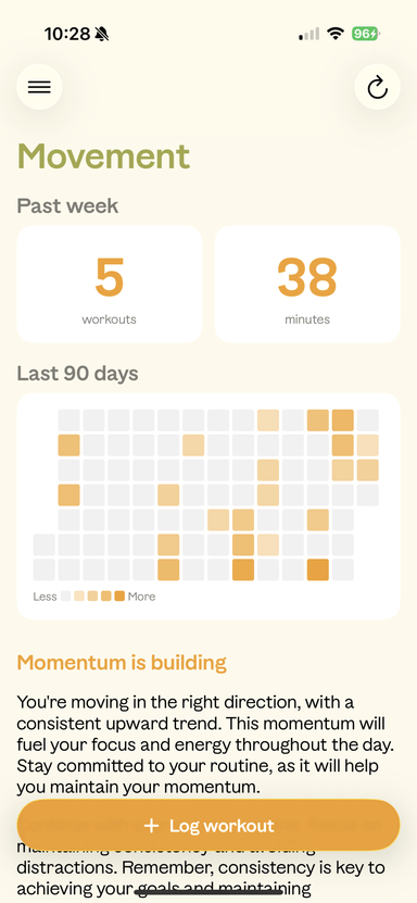 Tomorrowbring movement screen